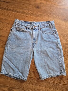 Vintage Levi's 550 Relaxed Fit Orange Tab Denim Shorts Size 32 Men's